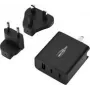 Carregador USB Ansmann carregador de viagem TC315 / 3 A / 15,5 W / carregador USB de 3 portas 15,5 W conector fêmea USB-A Smart IC preto interior (1001-0178)