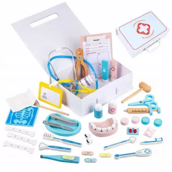 Conjunto de brincar médico para crianças Extralink Little Doctor mala, 43 peças