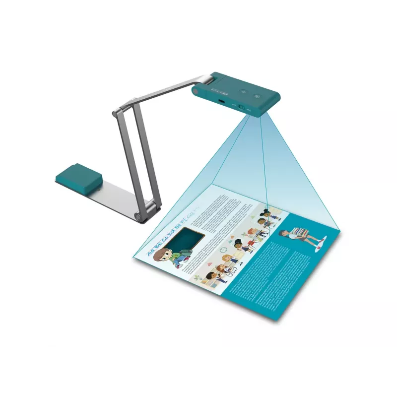 Digitalizador de teto I.R.I.S. IRIScan Visualizer 7 4160 x 3120 DPI A3 Azul ártico, Prateado