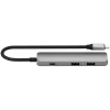 Hub de interface Satechi ST-P4SM USB Type-C 10000 Mbit/s cinzento