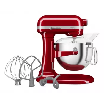 KitchenAid 5KSM60SPXEER Robot de cozinha 375 W Cinzento, Vermelho, Aço inoxidável