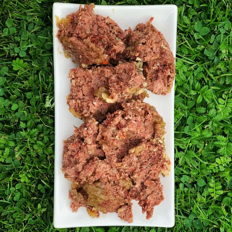 OLLO Pure Beef and Green Tripe comida húmida para cães, 400 g