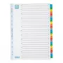 Elba índice de fichas Mylar A-Z, 26 partes, A4 extralargo, 230 x 297 mm, separadores coloridos (592581-20)