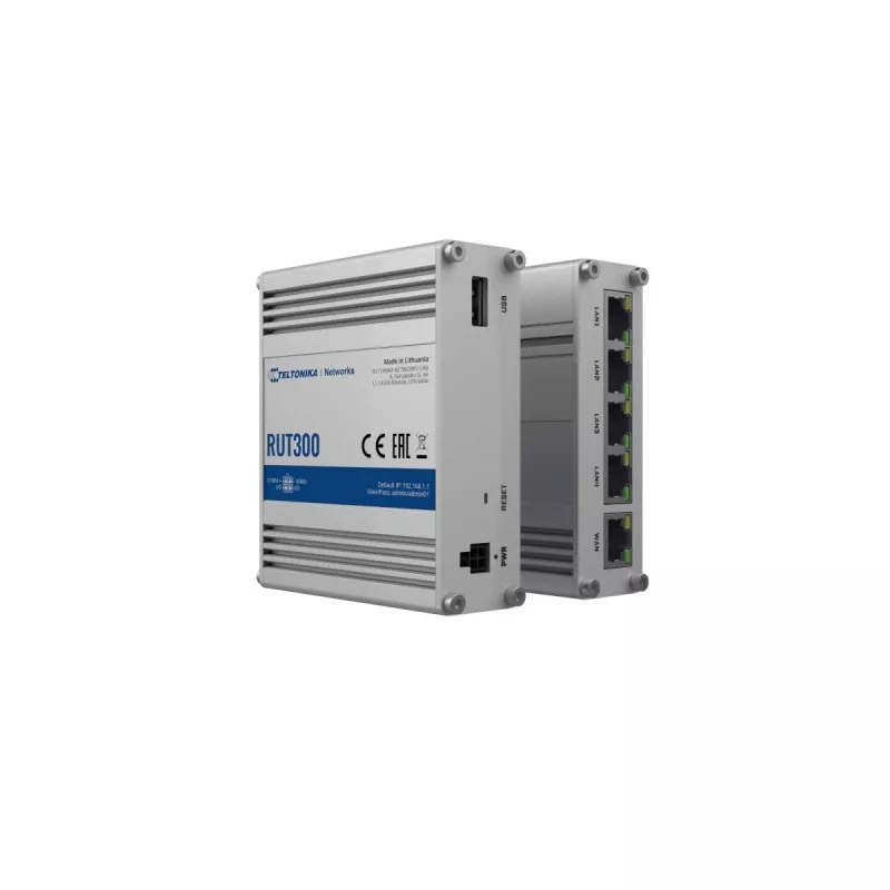 Router industrial com fios TELTONIKA RUT300 5X RJ45 100 MB/s