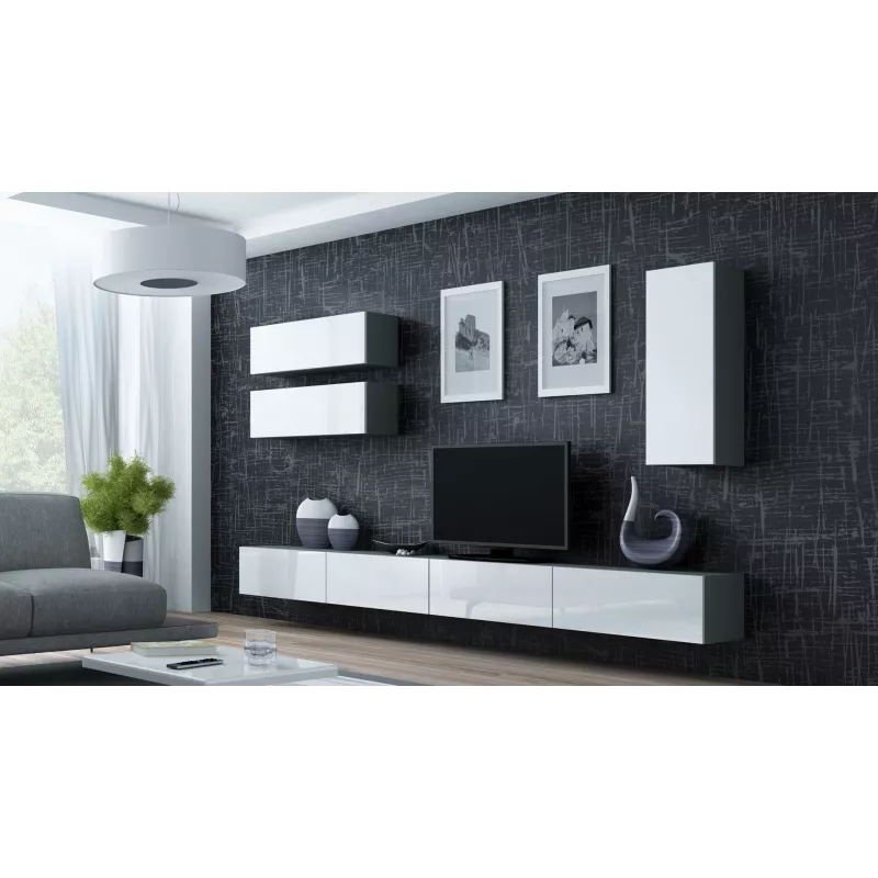 Suporte de TV Cama VIGO 140 30/140/40 carvalho Sonoma/branco brilhante