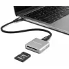 Leitor de cartões DeLOCK 91006 cinzento SD USB Type-C 10000 Mbit/s
