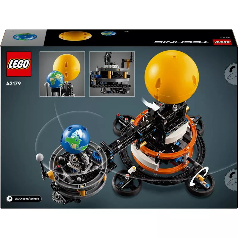 LEGO Technic Planeta Terra e Lua em Órbita Jogos Espaciais para Crianças a partir dos 10 Anos Sistema Solar Brinquedo de Construção com Planetas