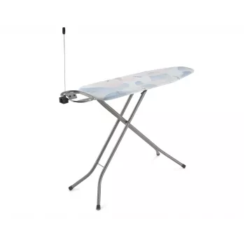 Tábua de passar a ferro tamanho grande VILEDA Bravo Plus 143032 — altura ajustável 80–97 cm, superfície de passar 380×1200 mm, tampo em malha de aço