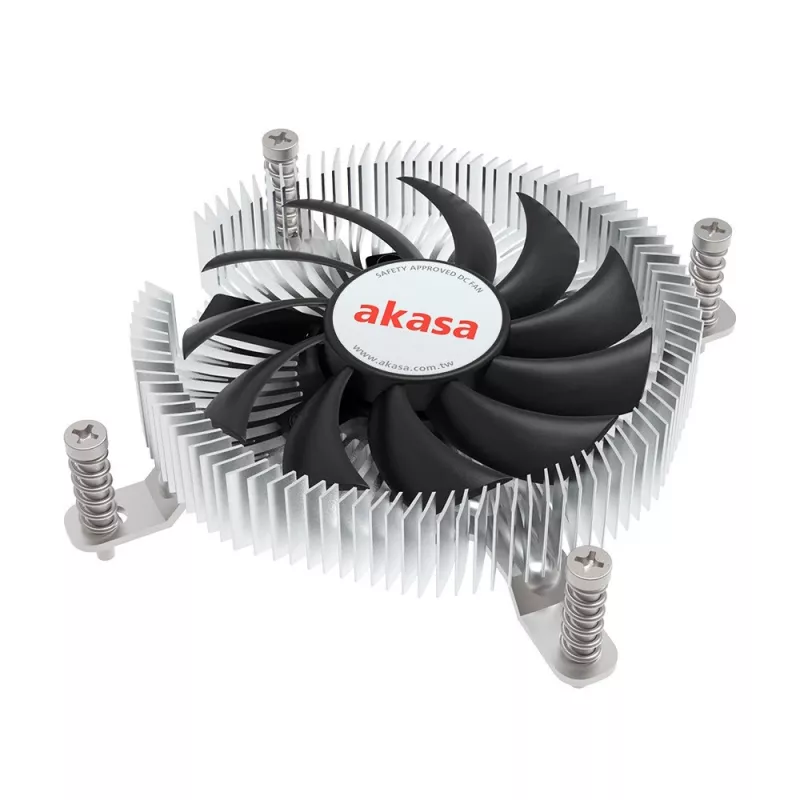 Dissipador híbrido Akasa Intel LGA1700 7,5 cm alumínio preto