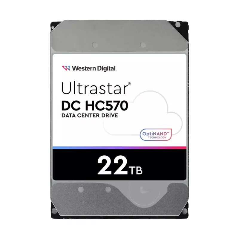WD Ultrastar DC HC570 - disco rígido - 22TB - interno - 3.5 (8,9 cm) - SATA 6Gb/s - 7200 rpm - memória intermédia: 512MB - para Intel Next Unit of Computing 13 Extr