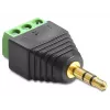 Adaptador DeLOCK 65419 3,5 mm 3p preto verde prateado