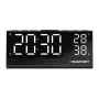 Rádio-despertador CR10ALU FM PLL com sensor de temperatura e humidade integrado