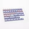 Conjunto de teclas Ducky Macaron PBT Doubleshot 133 teclas para teclados mecânicos, Ducky DCA132-USMACOEPD1