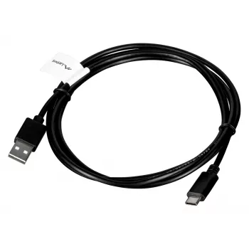 Cabo USB-A para USB-C LANBERG CA-USBO-20CU-0018-BK — USB 2.0, 1,8 m, preto