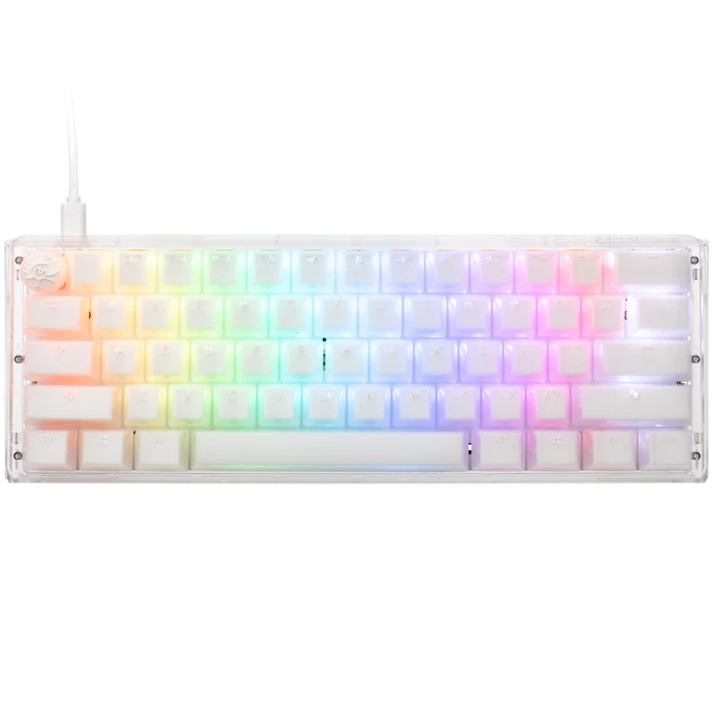 Ducky One 3 Aura White Mini teclado Gaming USB QWERTY US International