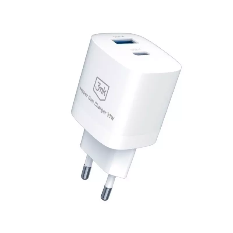 Carregador 33W GaN PD 1xUSB-A+1xUSB-A