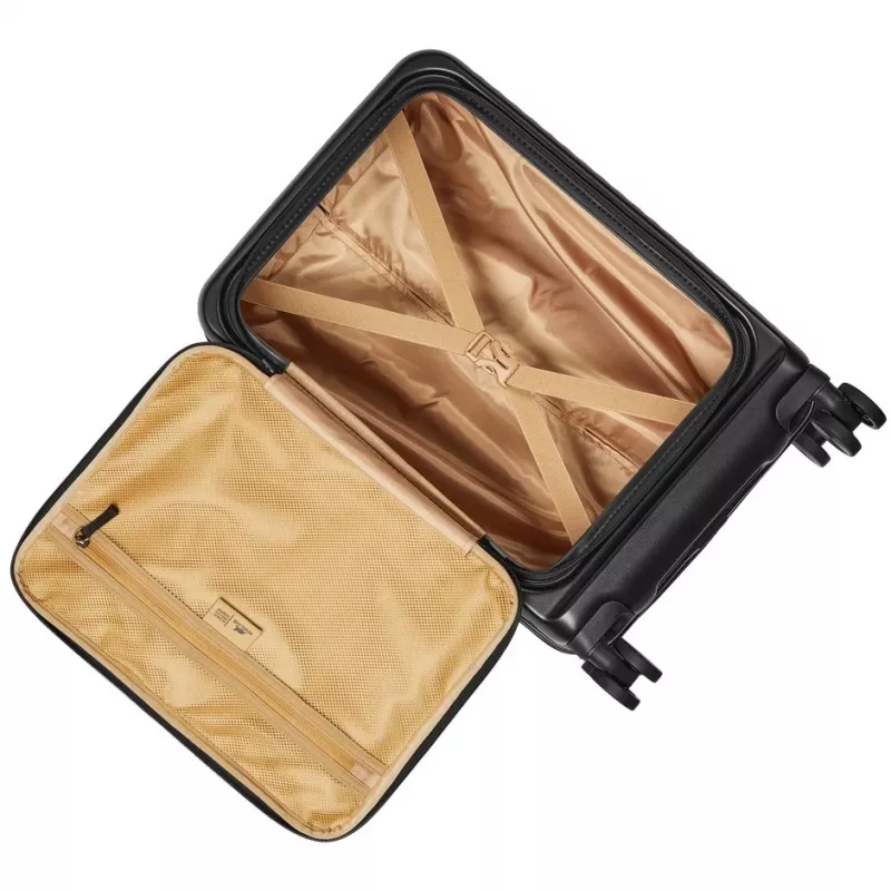 Mala de cabine Rivacase 8180 Clark ECO – bagagem de mão, concha rígida, preta