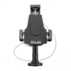 Suporte de mesa para iPad e tablet Manhattan, com fecho, montagem na parede, proteção antifurto segura, tablets de 7,9 polegadas a 10,5 polegadas, rotação 360°, inclinação +/- 70°, rotação 330°, preto, garantia vitalícia