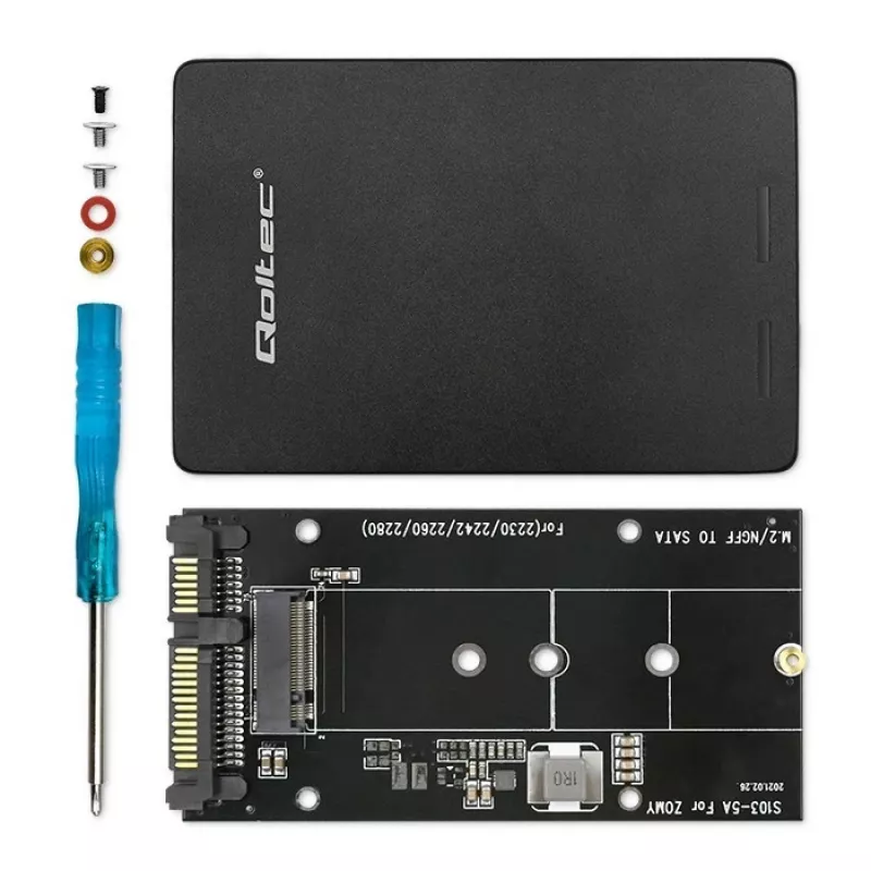 Adaptador para disco M.2 SSD | SATA NGFF para SATA III | 2TB | velocidade super 6Gb/s | preto