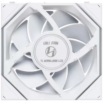 Lian Li UNI FAN TL Wireless LCD 120 White — ventoinha PWM de 120mm com controlador LCD sem fios