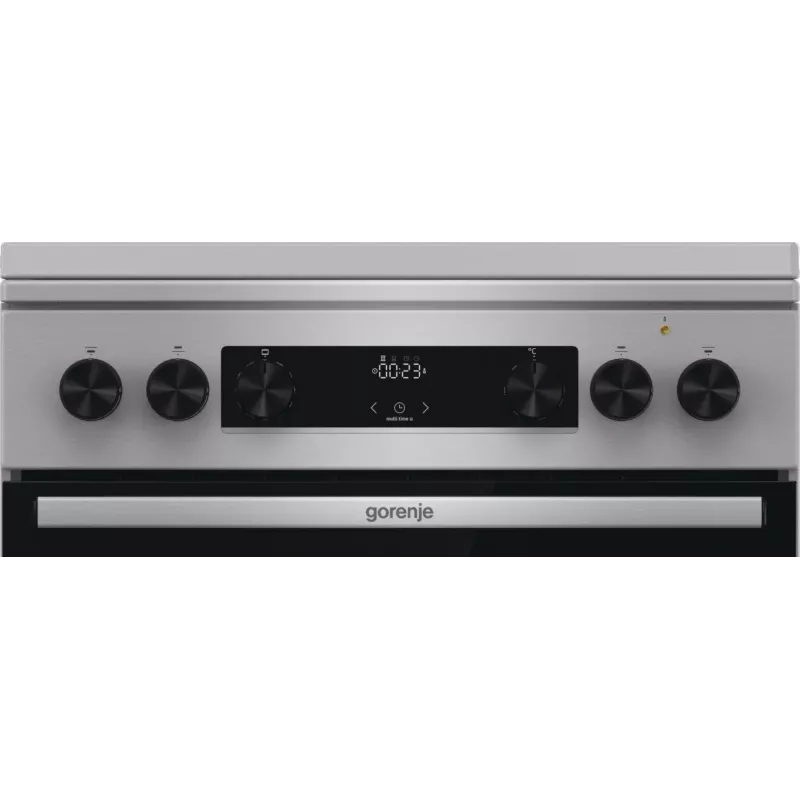 Gorenje GKS6C71XF Fogão independente com forno prateado