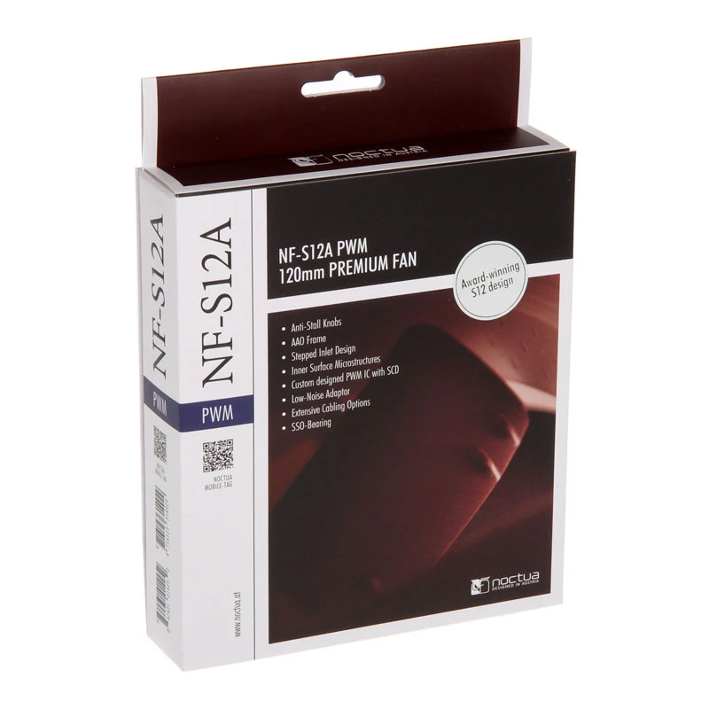 Ventoinha de caixa Noctua NF-S12A PWM 120mm