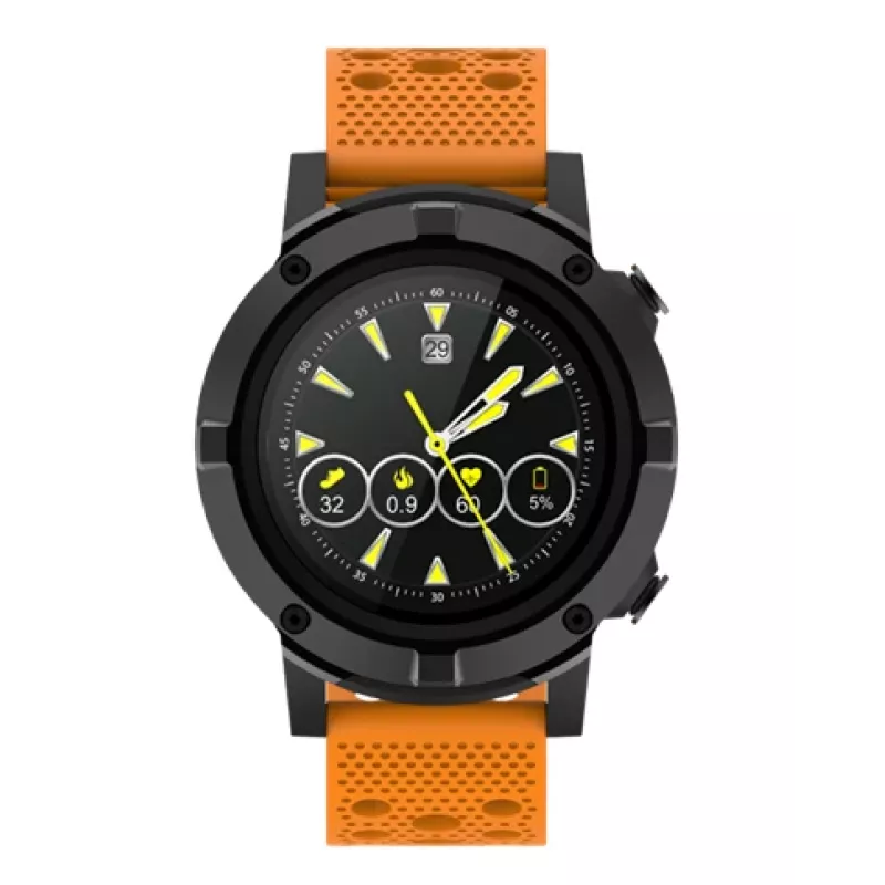 Denver SW-660 smartwatch GPS, AMOLED de 1,3", bracelete laranja