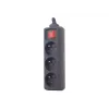 Proteção contra sobretensão Gembird EG-PSU3F-01 preto 3 tomadas AC 230 V 0,6 m