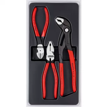 Conjunto de alicates Knipex Power-Pack, 3 peças, polido, plástico
