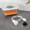 Conjunto de recipientes de vidro para máquina de vácuo Rommelsbacher VCG 1, 3 peças (350 ml, 670 ml, 1100 ml), transparente