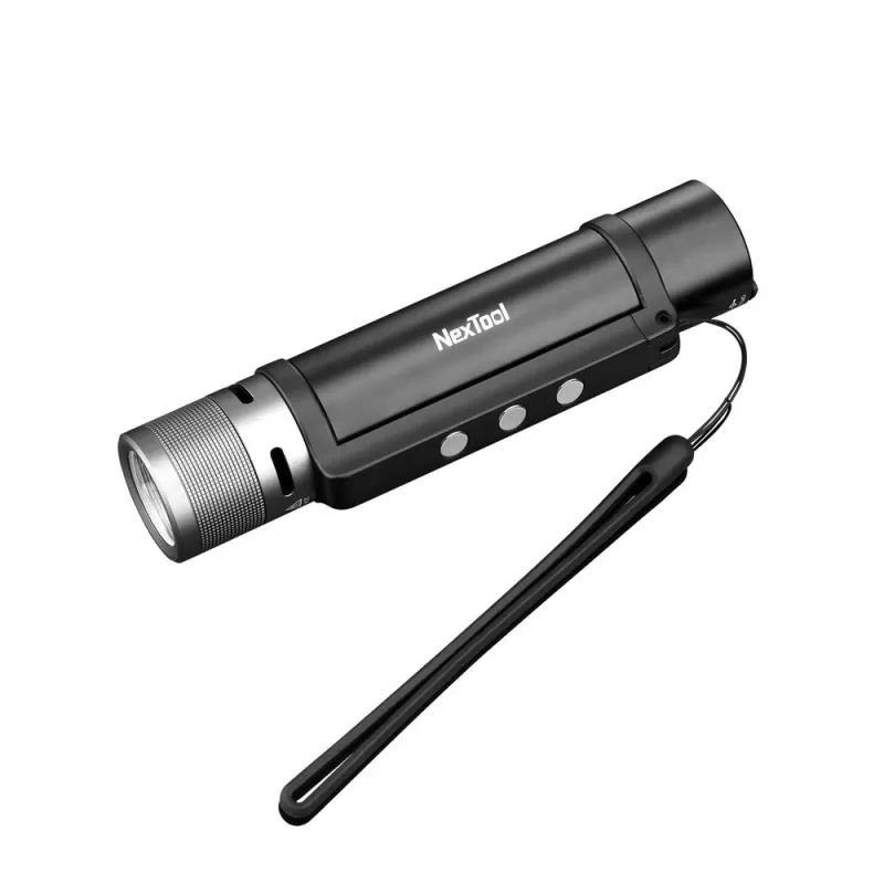 Mini lanterna Nextool NE20170 — 1000 lm, 2600 mAh Li-Ion, powerbank USB-C, IPX4, 34 mm × 160,5 mm