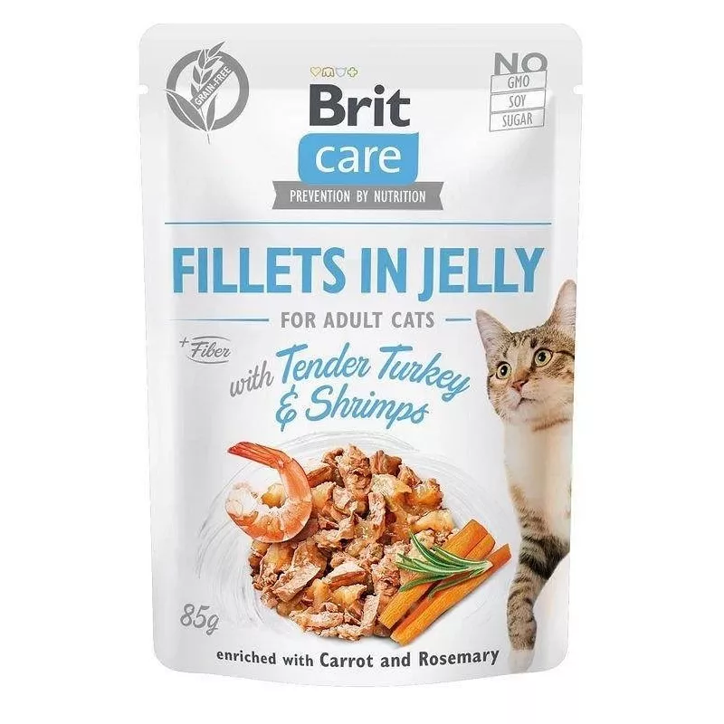 Sacos de comida húmida para gatos Brit Care FJ Flavour Box em geleia 12 x 85 g