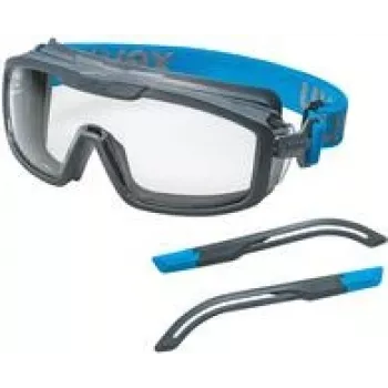 Óculos de segurança Uvex i-guard+kit policarbonato azul cinzento transparente