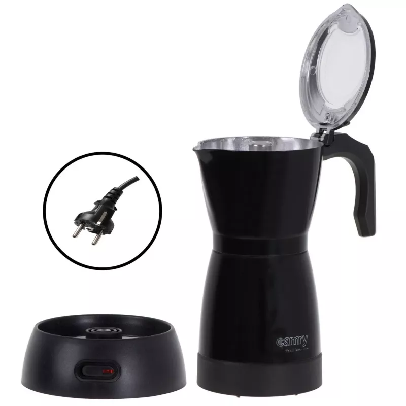 Cafeteira moka elétrica Camry CR 4415b 0,5 L, 480 W, preta