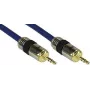 Cabo de áudio Kindermann PRO K-99956P, ficha jack mini 3,5 mm macho–macho, 15 m