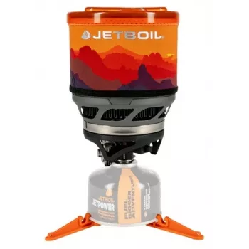 Fogão de campismo portátil Jetboil MiniMo – fogão de campismo compacto e leve com queimador Fluxring integrado e controlo de fervura