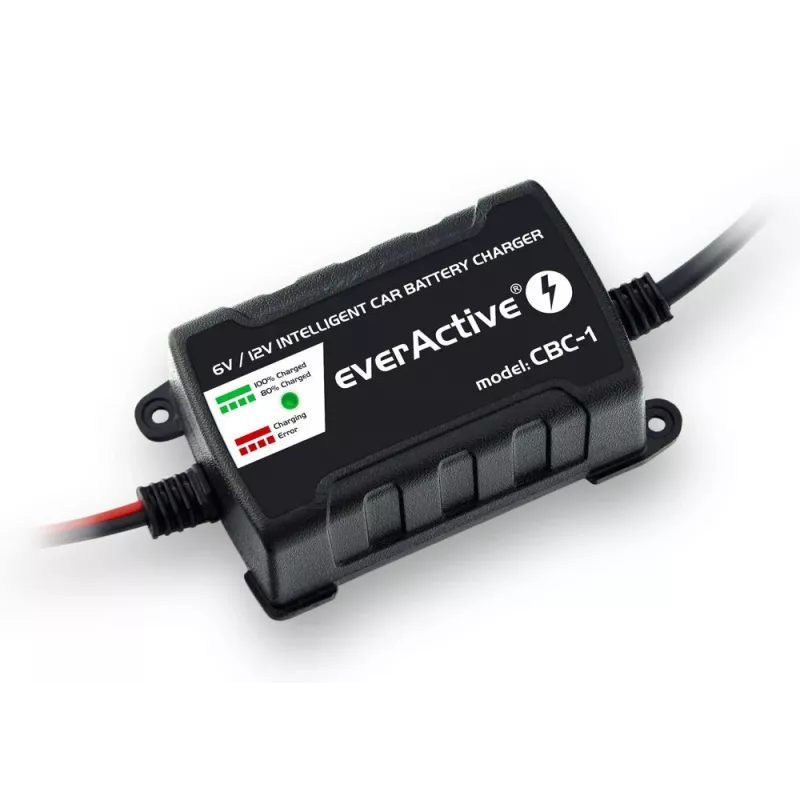 Carregador de bateria de automóvel everActive CBC1 6V/12V