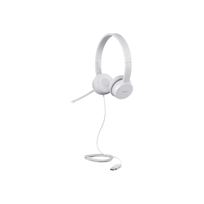 Auscultadores/headset Lenovo GXD1E71385 com fios de pulso Chamadas/Música USB Type-A Cinzento