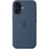 Apple MYY23ZM/A capa de silicone com MagSafe para iPhone 16, azul denim