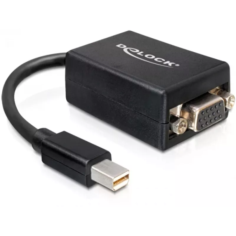 Adaptador de cabo de vídeo DeLOCK 65256 Mini DisplayPort para VGA