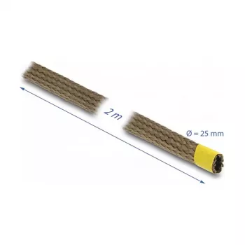 Bainha de cabo DeLOCK 20889 castanho fibra de basalto 2,5 cm