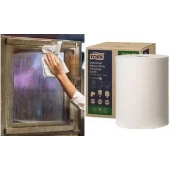 Panos de limpeza Tork 570137 Extra Strong branco, formato rolo/embalagem W1/2/3
