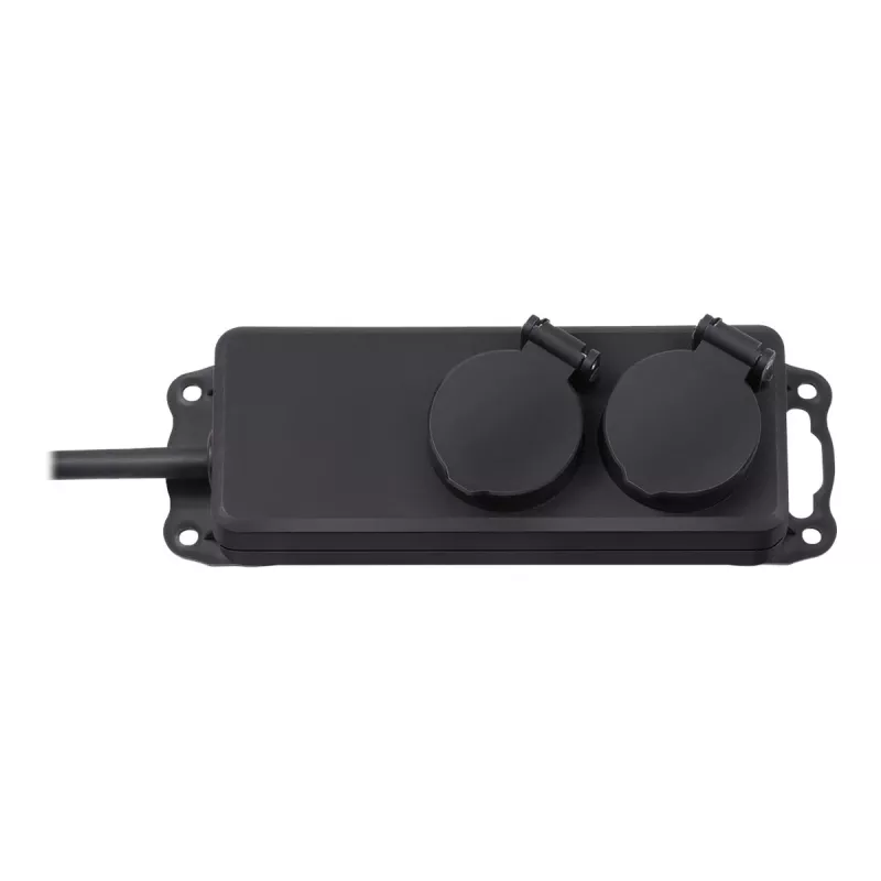 Cabo de extensão Brennenstuhl IP44 2 tomadas preto 2,0 m H07RN-F 3G1,5 - Cabo de extensão - AC 230 V - Saídas: 2 - 2 m (1159930)