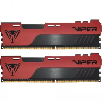 DIMM 32 GB DDR4-3200 (2x 16 GB) Dual-Kit, memória RAM vermelho/preto, PVE2432G320C8K, Viper Elite II, INTEL XMP