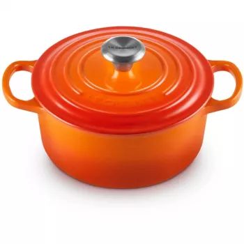 Le Creuset Signature Assadeira redonda 18 cm vulcânico