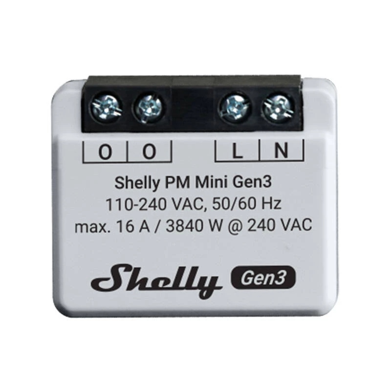 Shelly PM Mini Gen3 medidor de energia (2 un.)