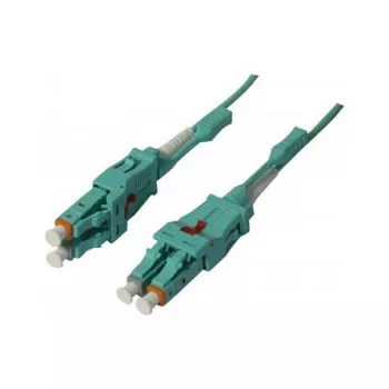 Cabo de patch de fibra ótica 2 fibras 15 m LC-LC 50/125 µm OM3 Uniboot rotativo Push/Pull AD 2 mm - cabo - fibra multimodo (S215548)