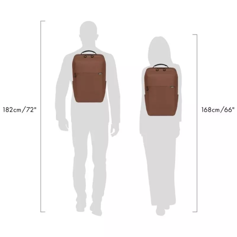 Mochila COMMUTER para portátil 13-16 polegadas, castanha