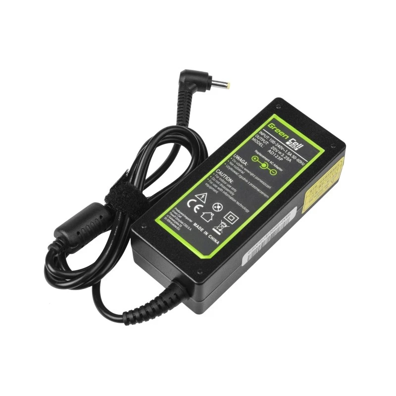Fonte de alimentação Green Cell AD123P 65 W 20 V 3,25 A para Lenovo, para interior, preto, cabo de 2 m