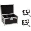 Conjunto de luz LED EUROLITE CBB-2 COB WW 2x com case – 2 projetores COB branco quente, case de transporte